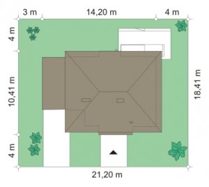 Usytuowanie budynku Nieduży (145)