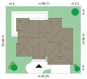 Usytuowanie budynku Maja 4 (130) w wersji lustrzanej