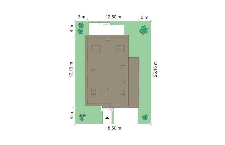 Projekt domu wielorodzinnego Jurajski (105) - Usytuowanie