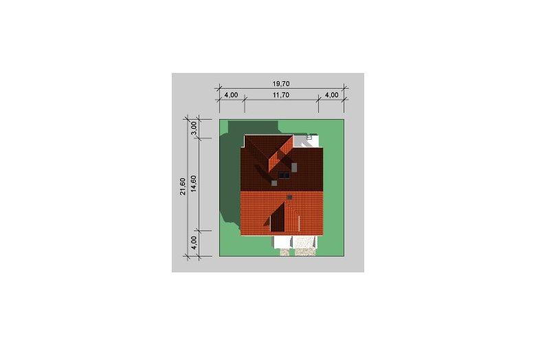 Projekt domu wielorodzinnego LK&724 - Usytuowanie