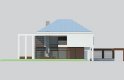 Projekt domu z poddaszem LK&1170 - elewacja 3