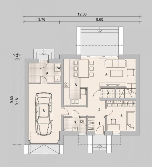 RZUT PARTERU LK&1183