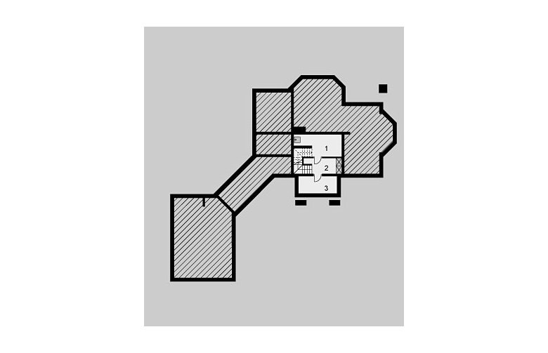 Projekt domu piętrowego LK&782 - piwnica