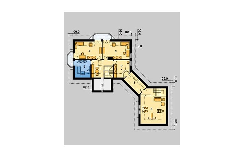 Projekt domu piętrowego LK&782 - poddasze