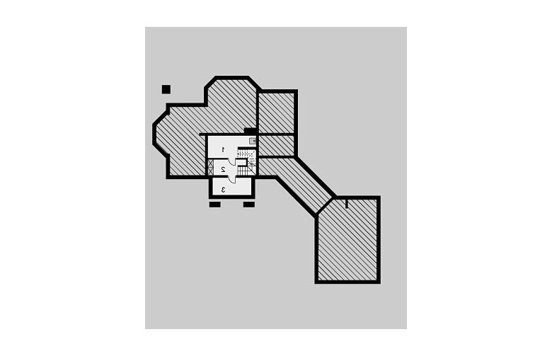 Projekt domu piętrowego LK&782 - piwnica