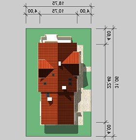 Usytuowanie budynku LK&776 w wersji lustrzanej