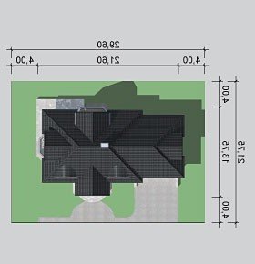 Usytuowanie budynku LK&798 w wersji lustrzanej