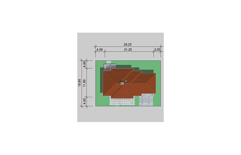 Projekt domu parterowego LK&811 - Usytuowanie