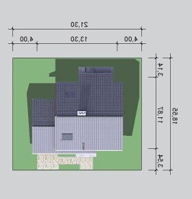 Usytuowanie budynku LK&773 w wersji lustrzanej