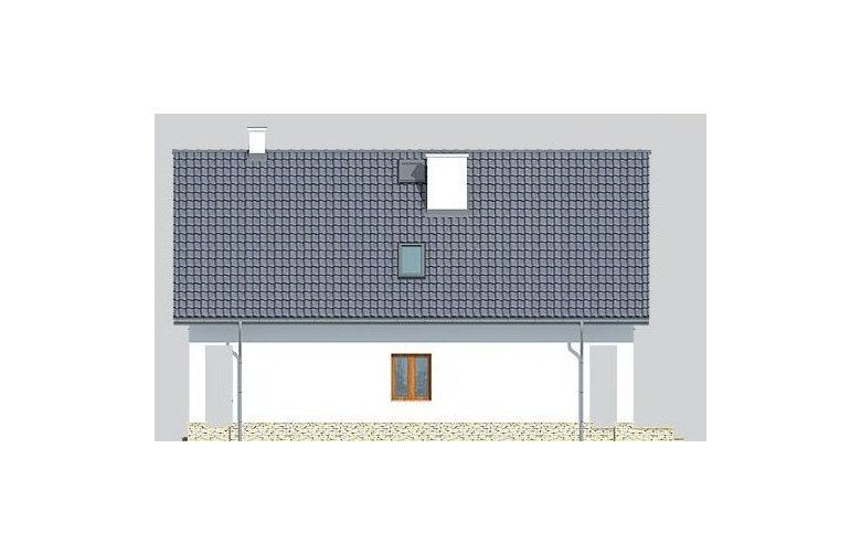 Projekt domu wielorodzinnego LK&830 - elewacja 2