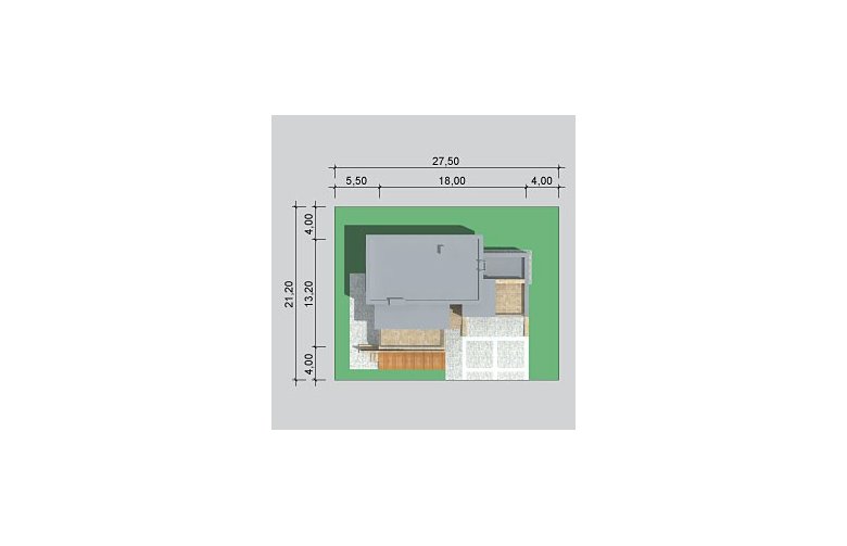 Projekt domu szkieletowego LK&802 - Usytuowanie