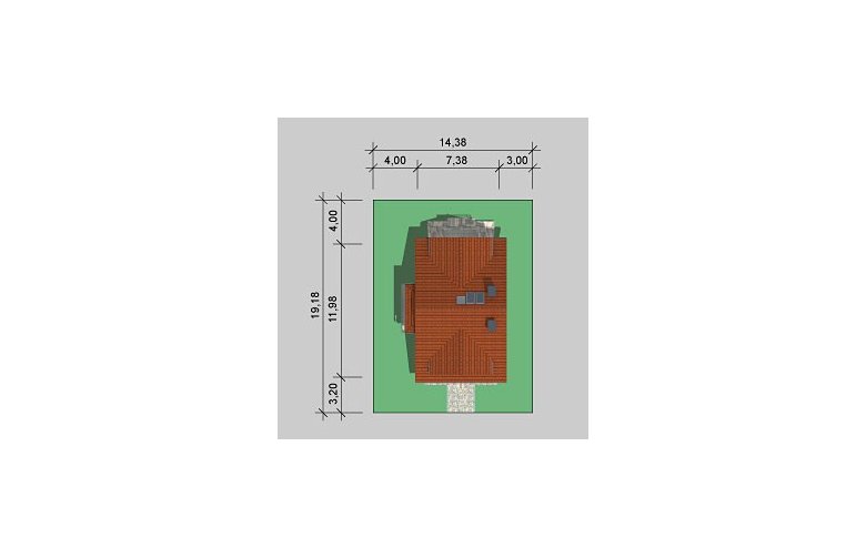 Projekt domu wielorodzinnego LK&824 - Usytuowanie