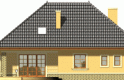 Projekt domu jednorodzinnego GRAFIKA - elewacja 2