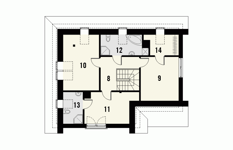 Projekt domu jednorodzinnego GUARANA - 