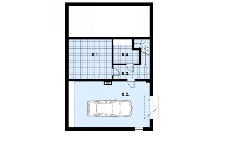 Projekt domu z bala A-110 BAL - 