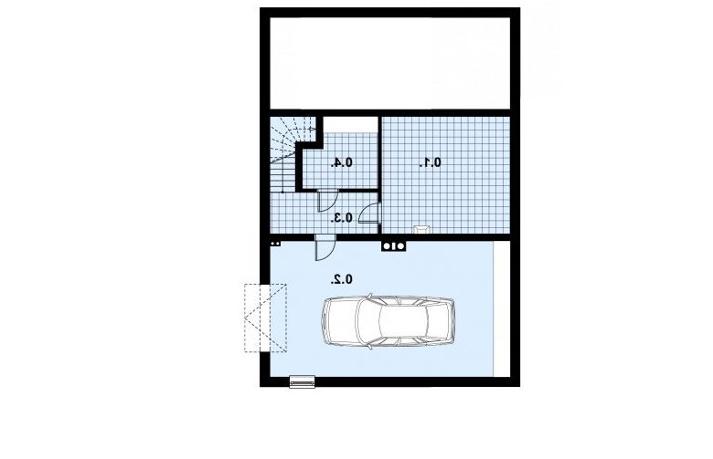 Projekt domu z bala A-110 BAL - 