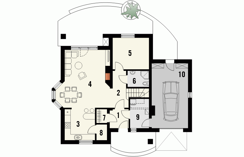 Projekt domu jednorodzinnego MOKKA - 