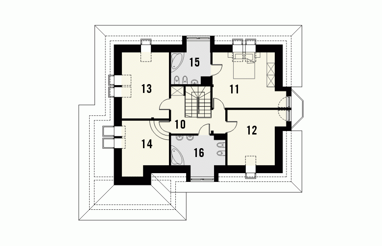 Projekt domu jednorodzinnego HEBAN - 