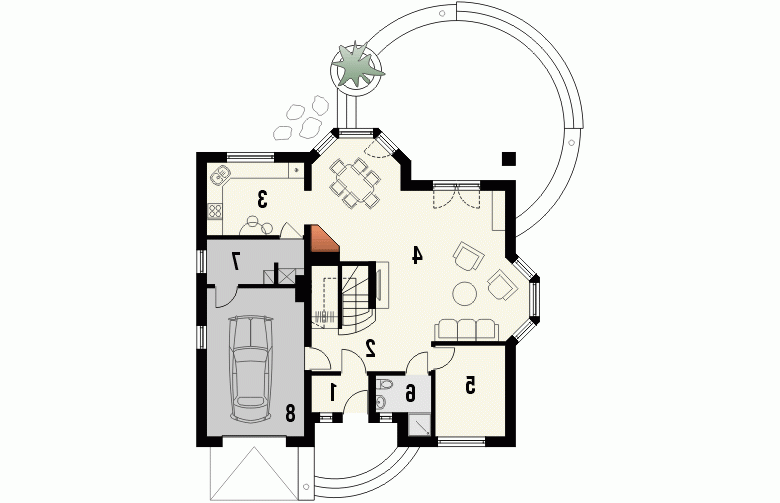 Projekt domu jednorodzinnego IKEBANA - 