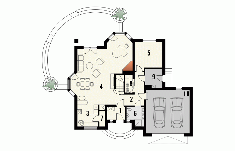 Projekt dworku MERITUM - 