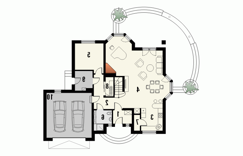 Projekt dworku MERITUM - 