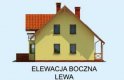 Projekt domu z poddaszem SIENA - elewacja 2