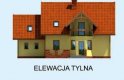 Projekt domu z poddaszem SIENA - elewacja 3