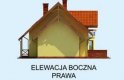 Projekt domu z poddaszem SIENA - elewacja 4