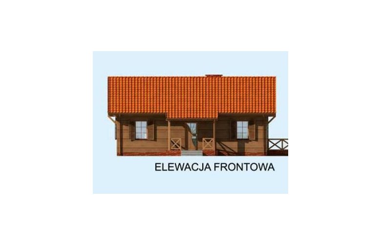 Projekt domu parterowego EL PINAR 2 - elewacja 1