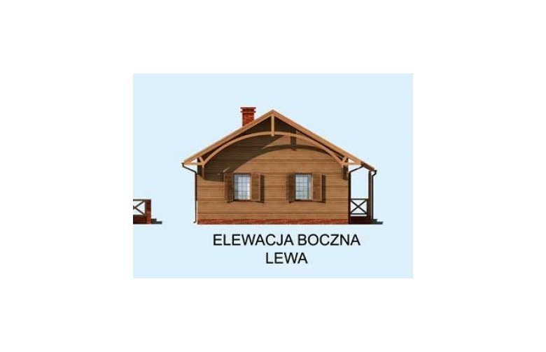 Projekt domu parterowego EL PINAR 2 - elewacja 2