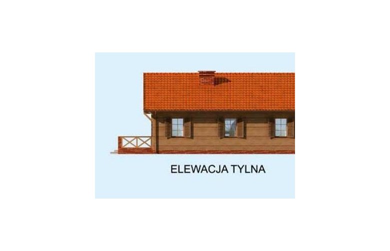 Projekt domu parterowego EL PINAR 2 - elewacja 3