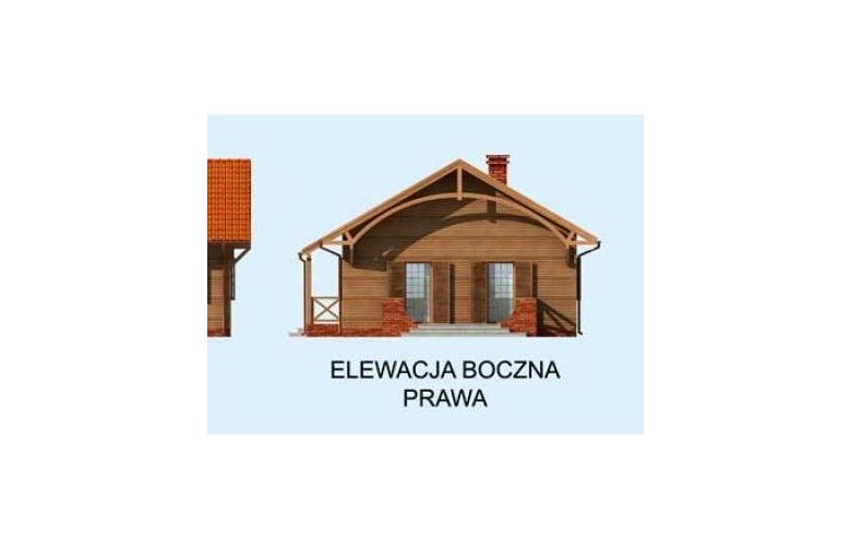 Projekt domu parterowego EL PINAR 2 - elewacja 4