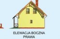 Projekt domu z poddaszem KATANIA - elewacja 4