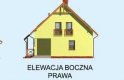 Projekt domu z poddaszem MARAKESZ - elewacja 4