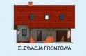 Projekt domu z poddaszem MIRANDA - elewacja 1