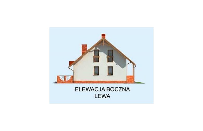 Projekt domu z poddaszem MIRANDA - elewacja 2