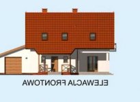 Elewacja projektu MONTANA - 1 - wersja lustrzana