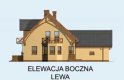 Projekt domu jednorodzinnego BOLONIA - bliźniak (dla jednego segmentu) - elewacja 2