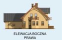 Projekt domu jednorodzinnego BOLONIA - bliźniak (dla jednego segmentu) - elewacja 4