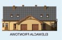 Projekt domu jednorodzinnego BOLONIA - bliźniak (dla jednego segmentu) - elewacja 1