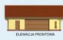 Projekt garażu G103 garaż dwustanowiskowy z pomieszczeniem gospodarczym - elewacja 1