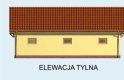 Projekt garażu G103 garaż dwustanowiskowy z pomieszczeniem gospodarczym - elewacja 3