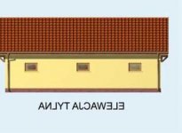 Elewacja projektu G103 garaż dwustanowiskowy z pomieszczeniem gospodarczym - 3 - wersja lustrzana