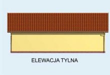 Elewacja projektu G99 garaż dwustanowiskowy z pomieszczeniem gospodarczym - 2