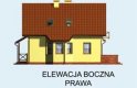 Projekt domu z poddaszem SARAGOSSA - elewacja 4