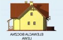 Projekt domu z poddaszem SARAGOSSA - elewacja 2