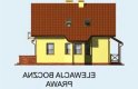 Projekt domu z poddaszem SARAGOSSA - elewacja 4