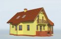Projekt domu z poddaszem SARAGOSSA - wizualizacja 2