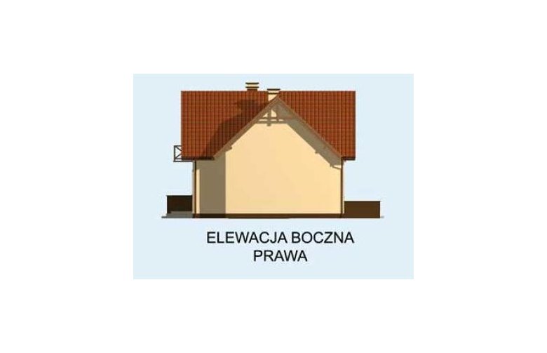 Projekt domu jednorodzinnego PANAMA - elewacja 4