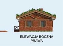 Elewacja projektu EL PINAR dom z zielonym dachem - 2